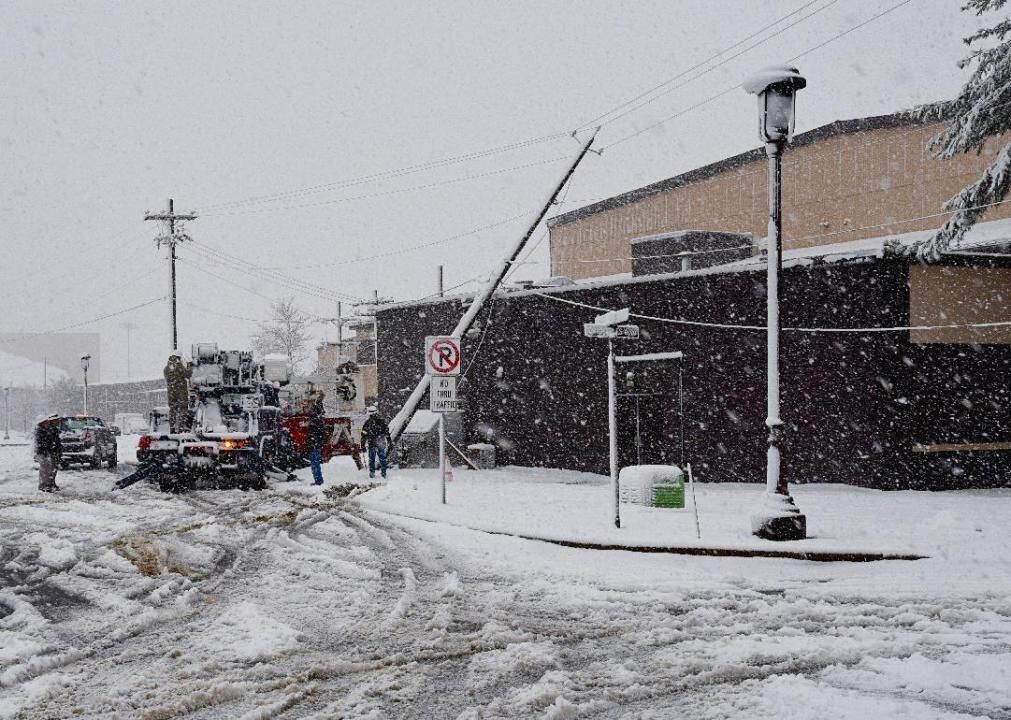 Check for downed power lines near your home